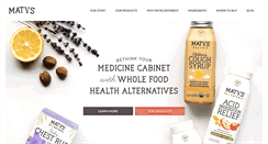 Desktop Screenshot of matyshealthyproducts.com